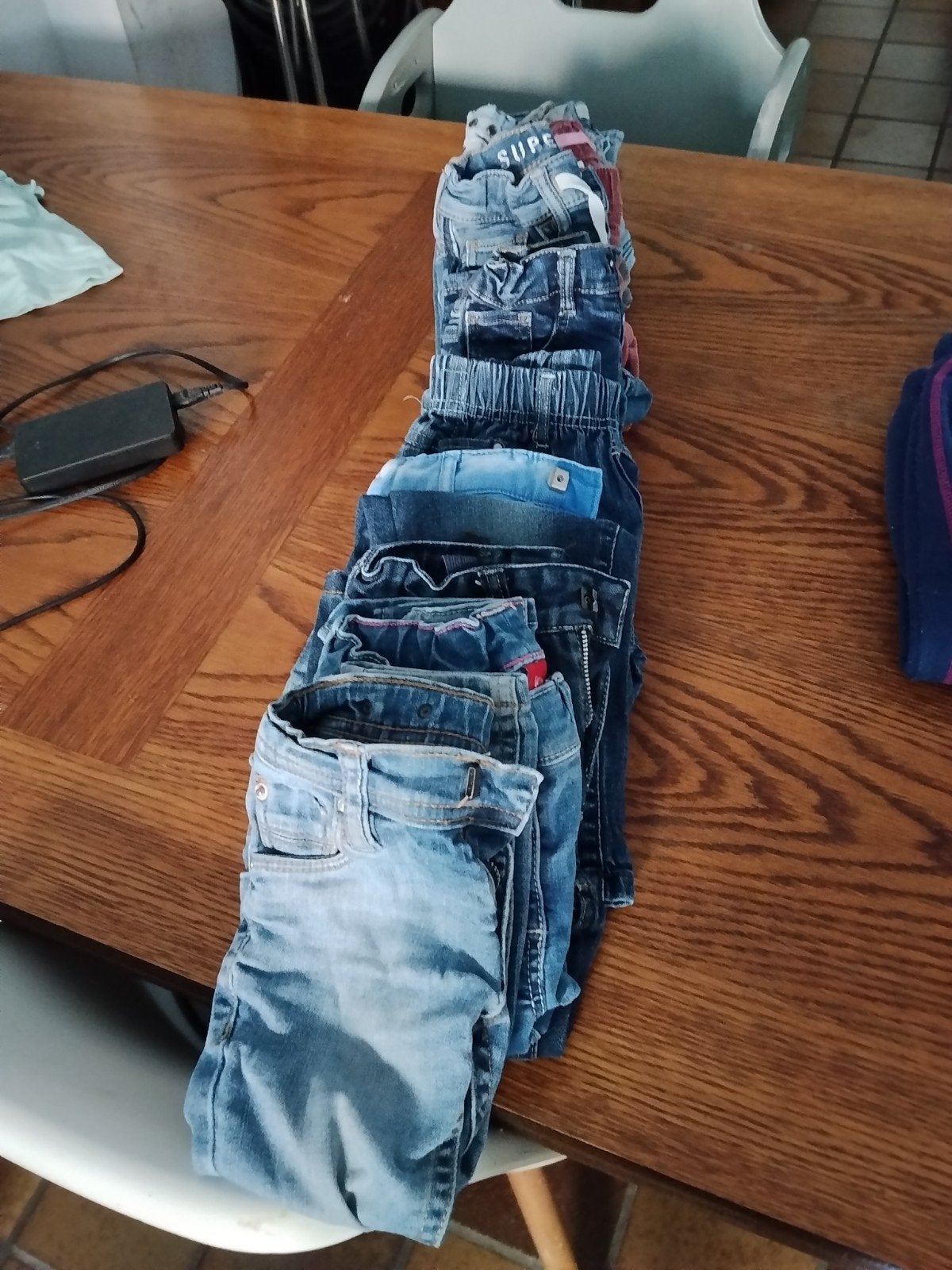 11 jeansbroeken maat 92 meisje, Ophalen of Verzenden, Maat 92