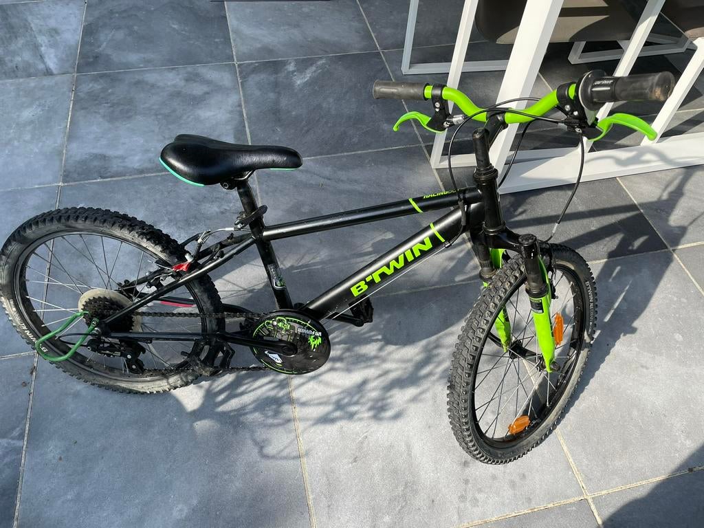 B’TWIN kinder mountainbike 20 inch – 6 versnellingen, Ophalen, Gebruikt, Velgrem, 20 tot 24 inch