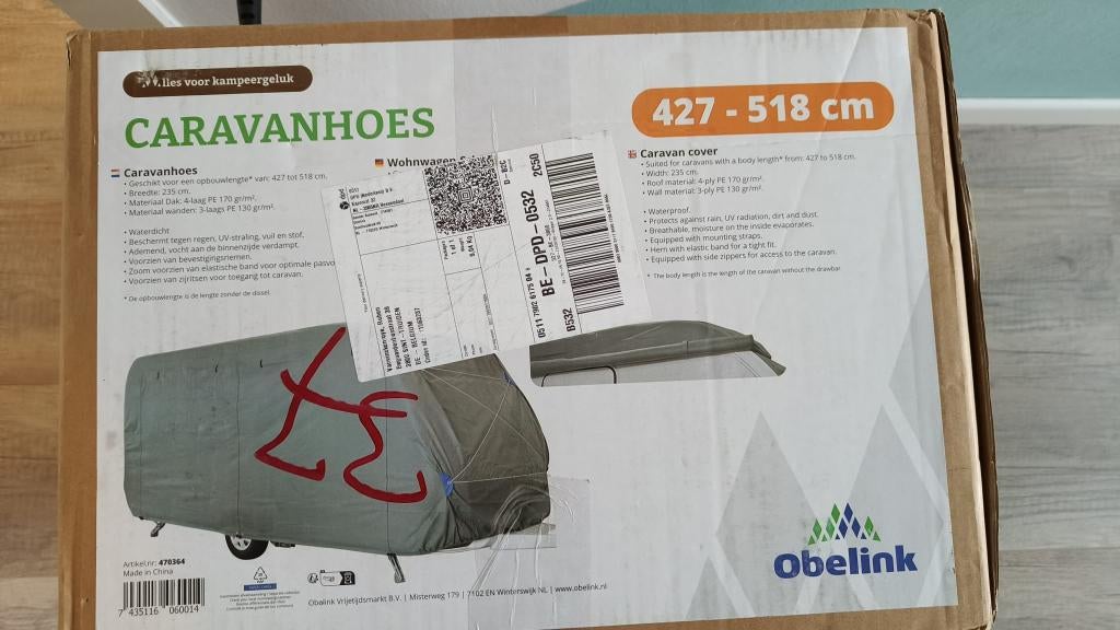 caravanhoes - ongebruikt, Caravans en Kamperen, Ophalen, Nieuw