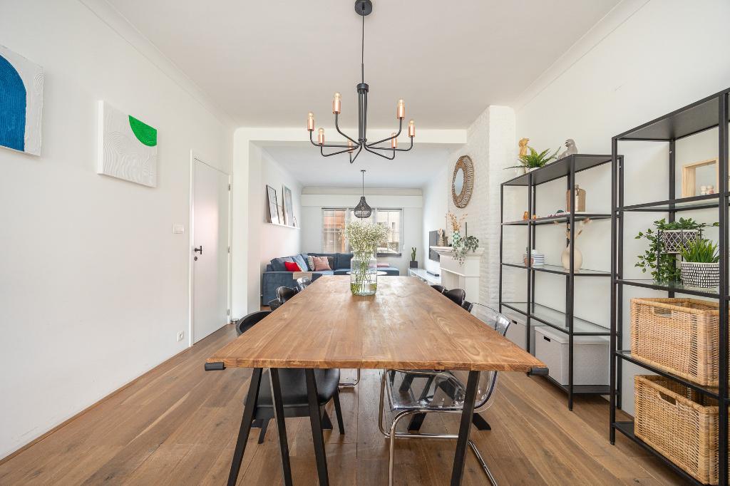 Eettafel 6 personen - teak (massief hout), Huis en Inrichting, Ophalen, Gebruikt, 100 tot 150 cm, Teakhout