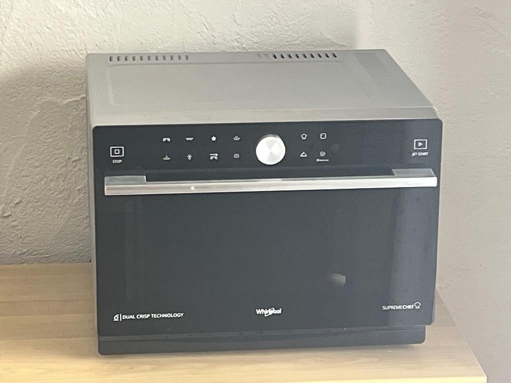Whirlpool MWP 3391 SB 33l combimagnetron, Elektronische apparatuur, Microgolfovens, Ophalen, Crisp, Tussenbouw, Zo goed als nieuw
