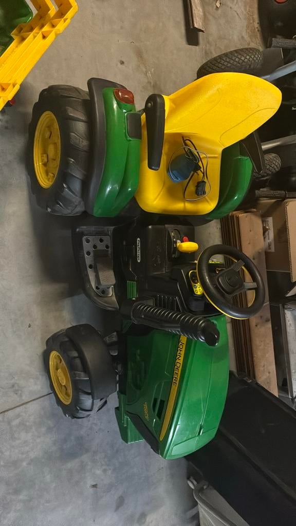 John Deere Ground Force met trailer, Kinderen en Baby's, Ophalen, Zo goed als nieuw