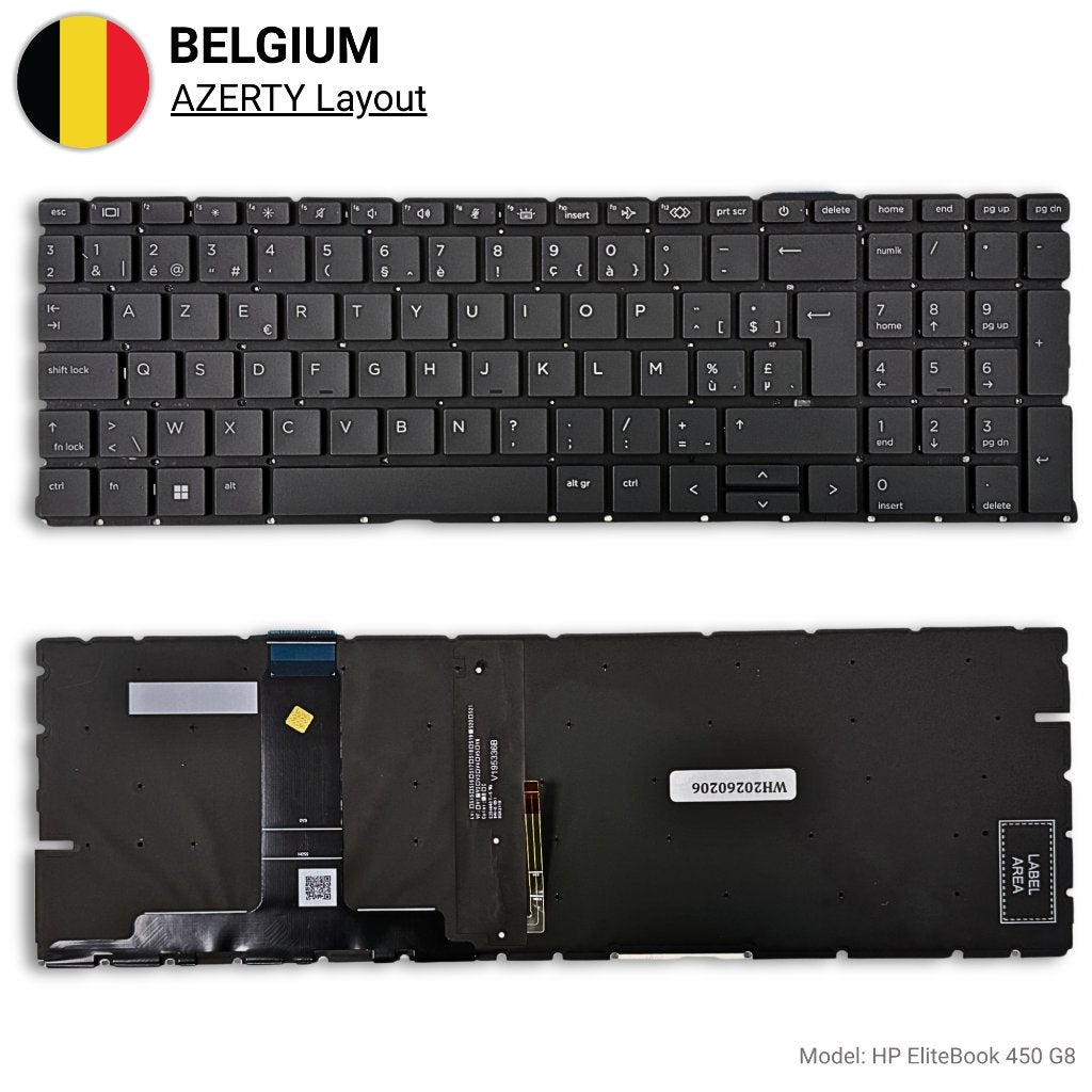 ZeLiT - HP ProBook 450 G8 AZERTY backlit toetsenbord – Nieuw, Ophalen of Verzenden, Azerty, Nieuw, ZELIT