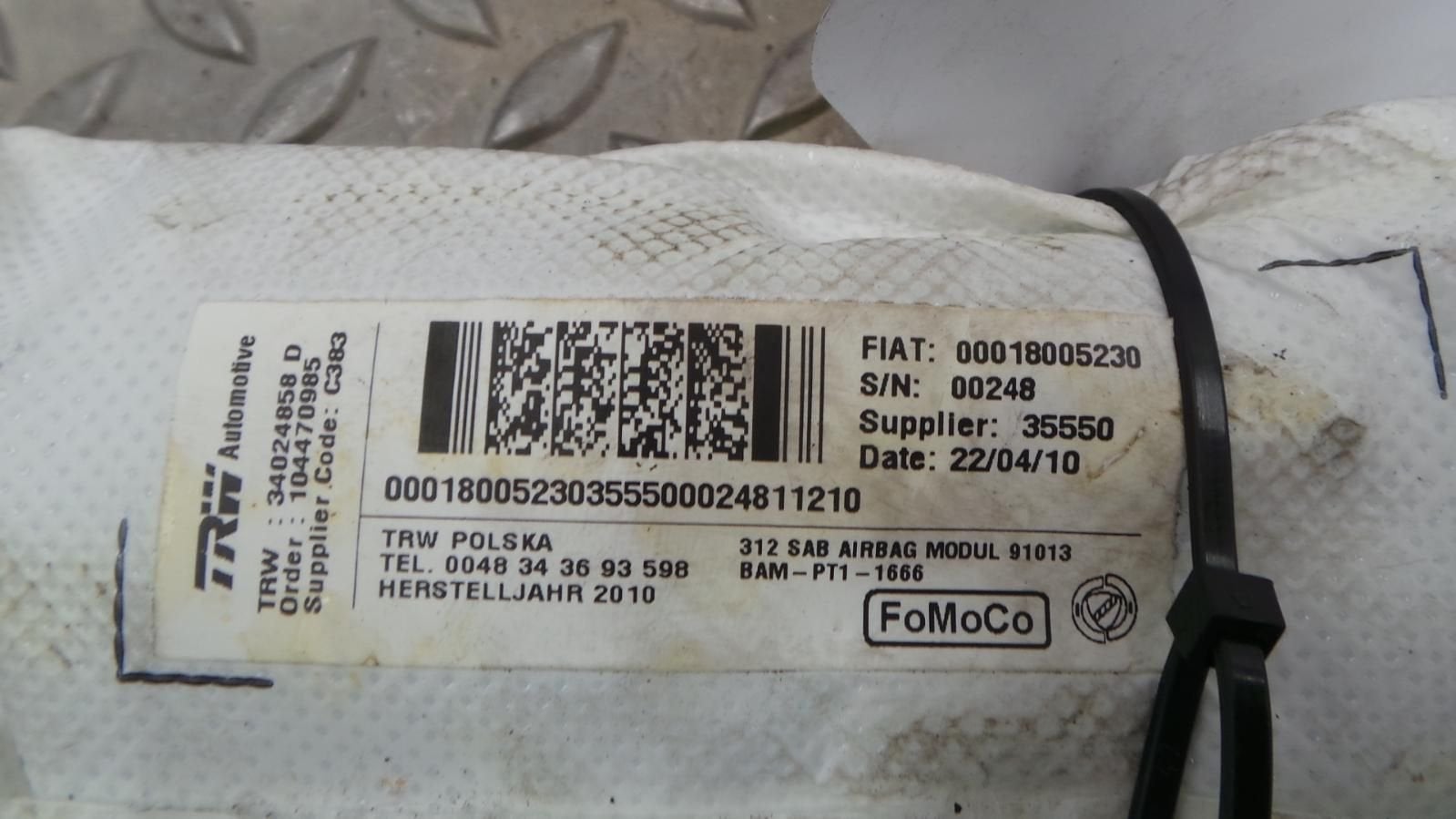 FORD KA AIRBAG LINKS 2010, Auto-onderdelen, Ophalen of Verzenden, Gebruikt, ARN erkend