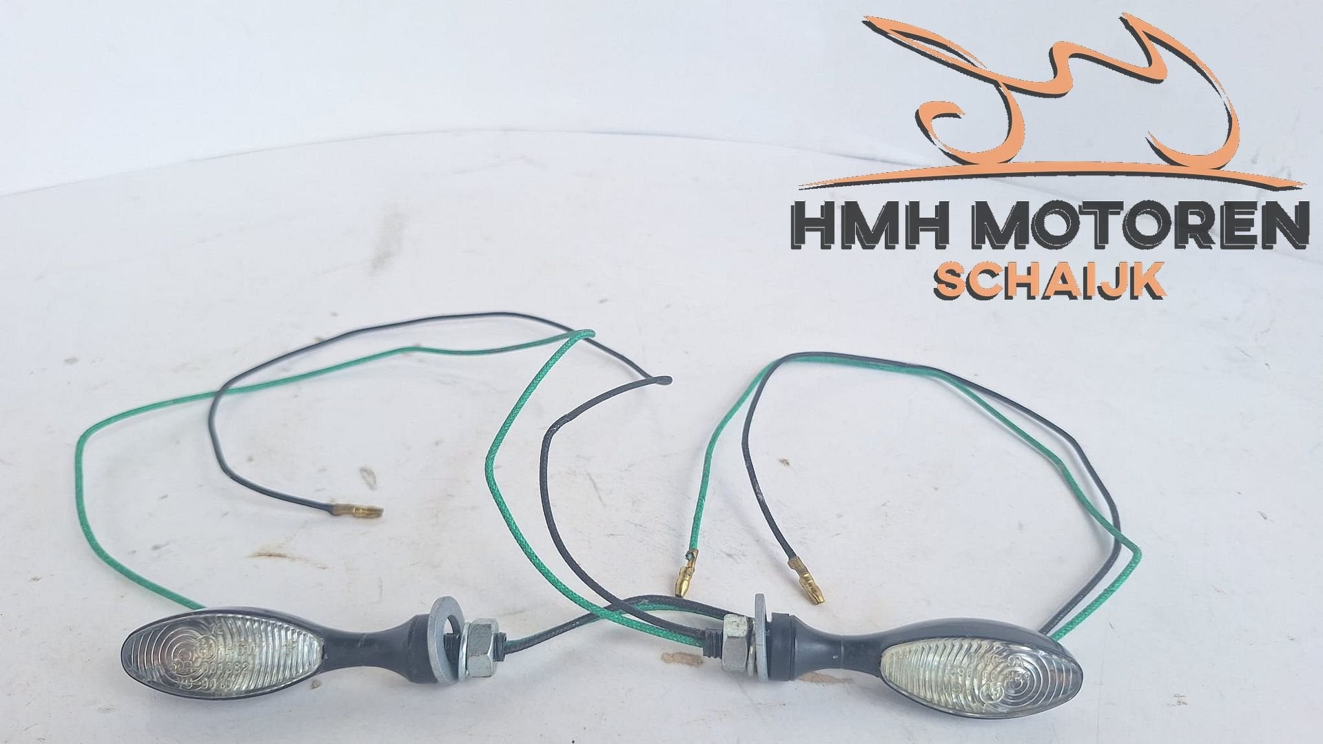LED Knipperlichten motor Zwart Staal M8 Richtingaanwijzers, Motoren, Gebruikt, -, -, Ophalen of Verzenden
