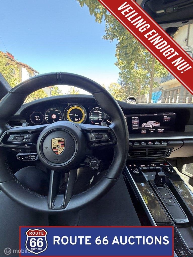 Porsche 911 Carrera 4S | 2019 | Route 66 Auctions, Auto's, Gebruikt, Zwart, Bedrijf, Handgeschakeld