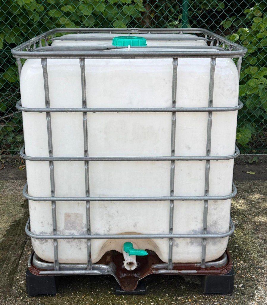 IBC-container 1000 liter stevige opslag en watertank, Jardin & Terrasse, Barils de pluie, 150 litres ou plus, Synthétique, Enlèvement