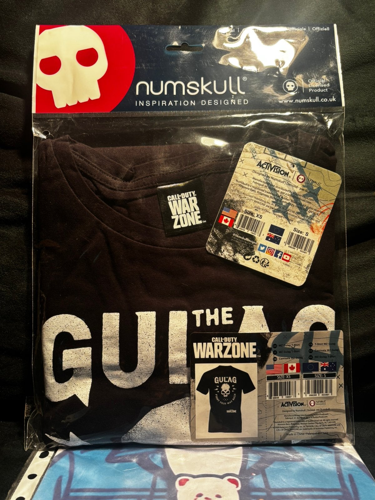 T-shirt Numskull Call of Duty Warzone Gulag, Enlèvement ou Envoi, Neuf, Taille 46 (S) ou plus petite, Noir
