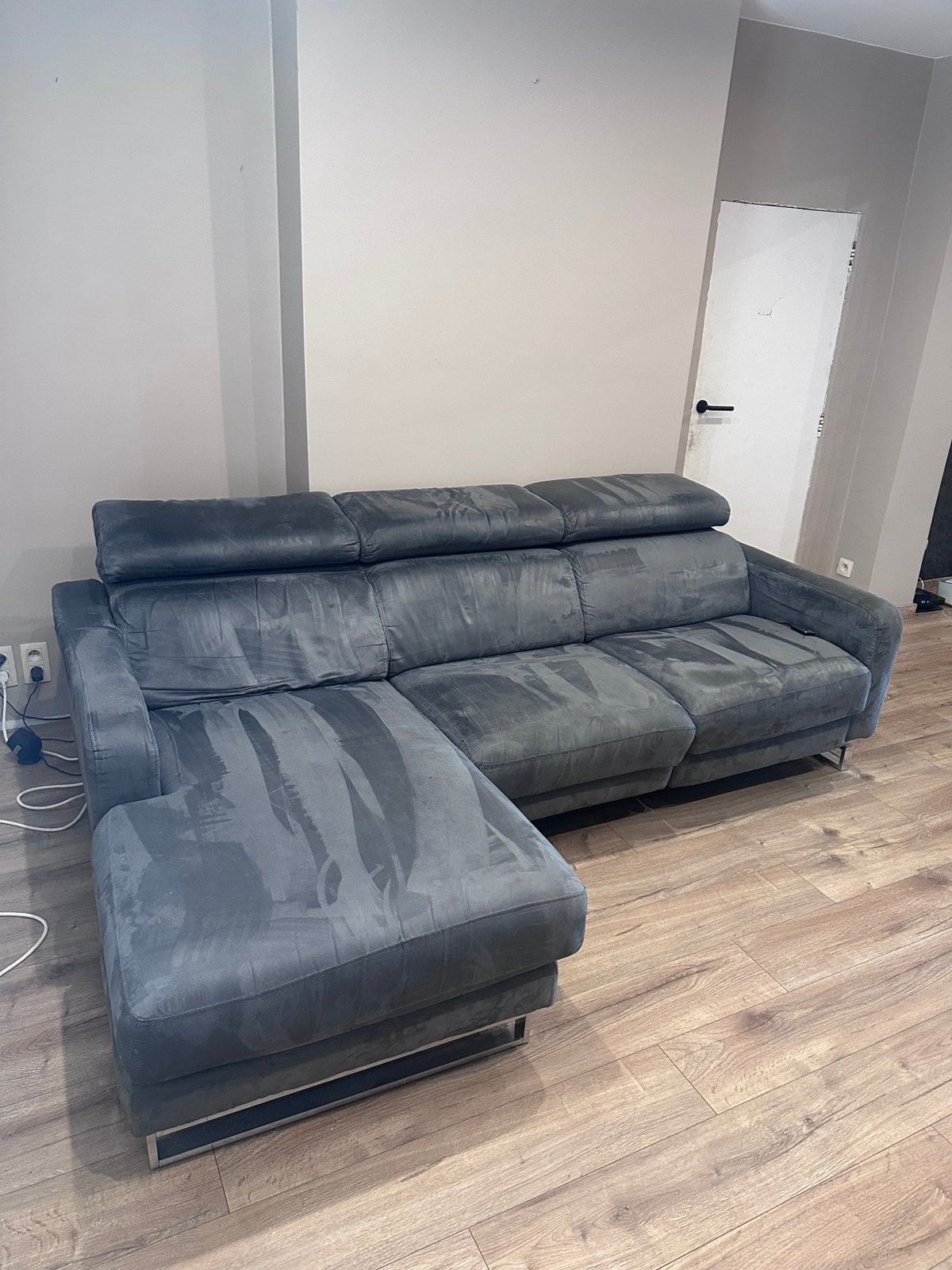 Canapé- meridenne avec relax electrique, Maison & Meubles, Canapés | Coins salons complets, Enlèvement, Utilisé