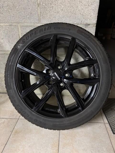 Velgen zwart 17'' met all-seasonbanden voor audi A3, Auto-onderdelen, Banden en Velgen, Ophalen, Gebruikt, Velg(en), 17 inch