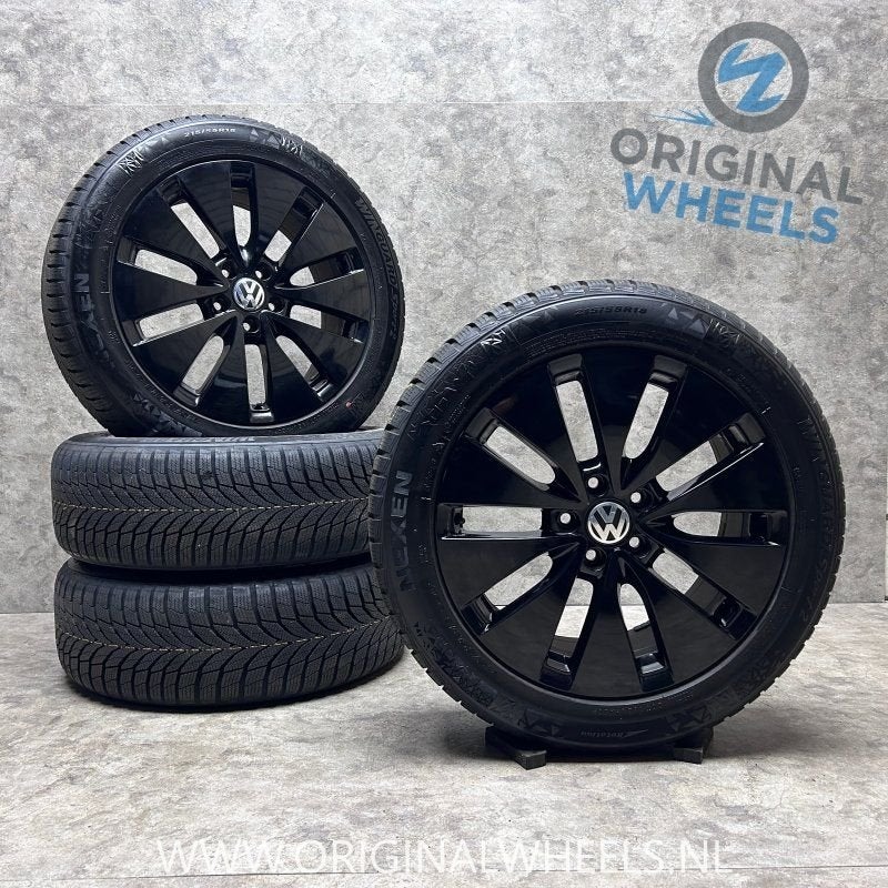 18 inch originele Bilboa velgen  + winterbanden Volkswagen I, Autos : Pièces & Accessoires, Pneus et Jantes, -, 18 pouces, Utilisé