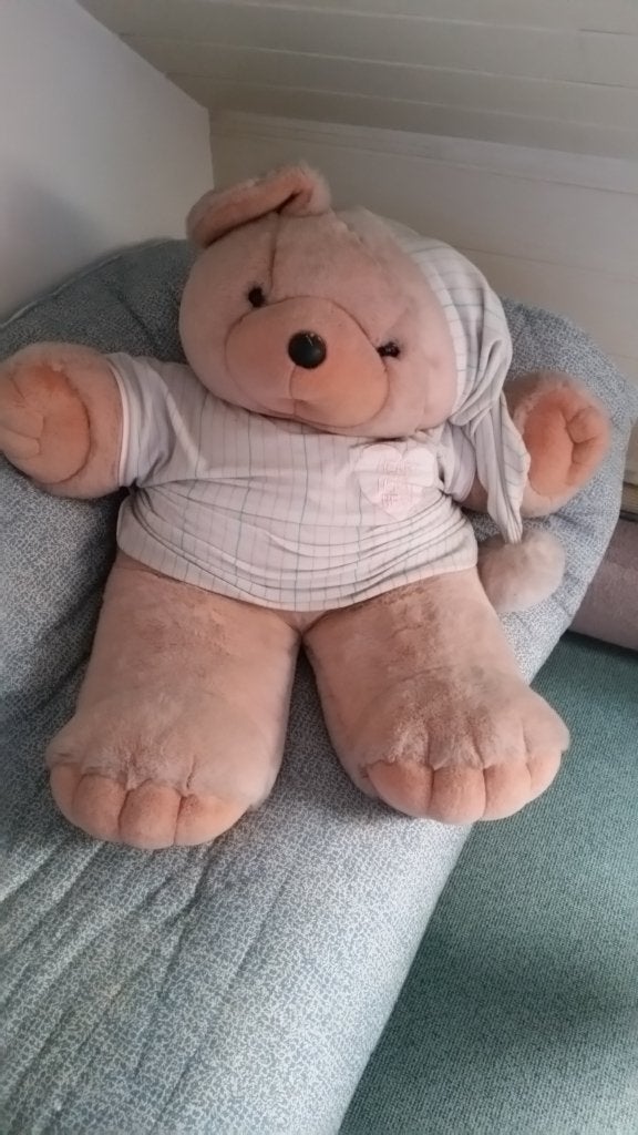 Grote teddy beer te koop, Enfants & Bébés, Jouets | Peluches, Enlèvement, Comme neuf, Ours