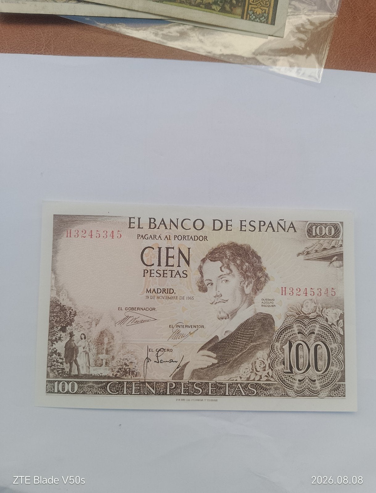 billet de banque d'Espagne, Timbres & Monnaies, Billets de banque | Asie, Enlèvement ou Envoi
