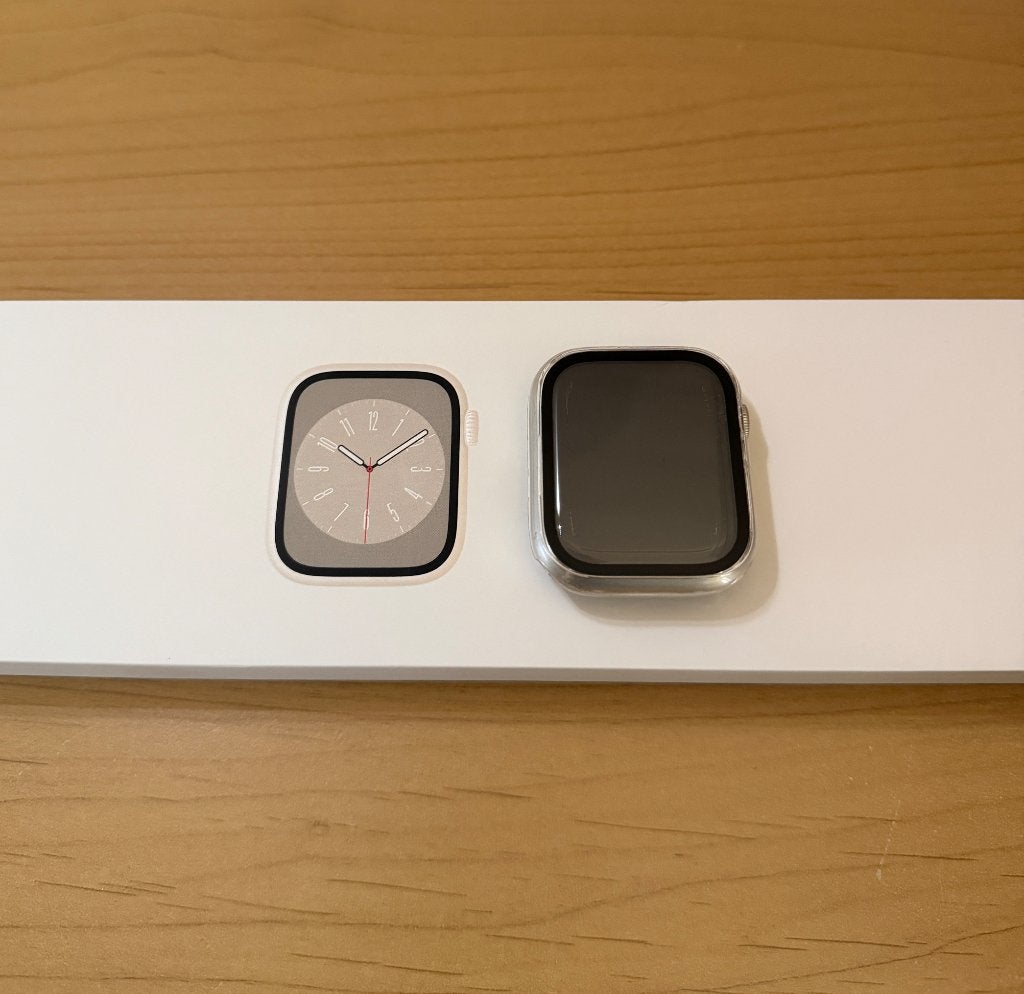 Apple Watch Series 8 45 mm Starlight + accessoires, Ophalen, Groen