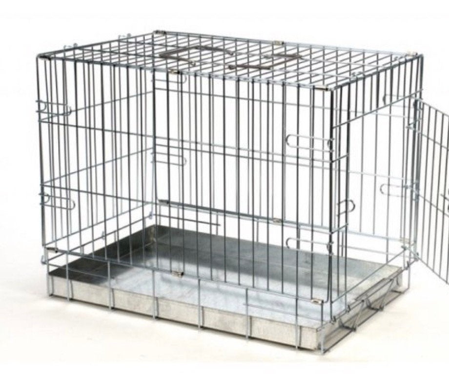 Bench verzinkt 2deurs voor honden of katten.+ kus, Dieren en Toebehoren, Ophalen, Zo goed als nieuw