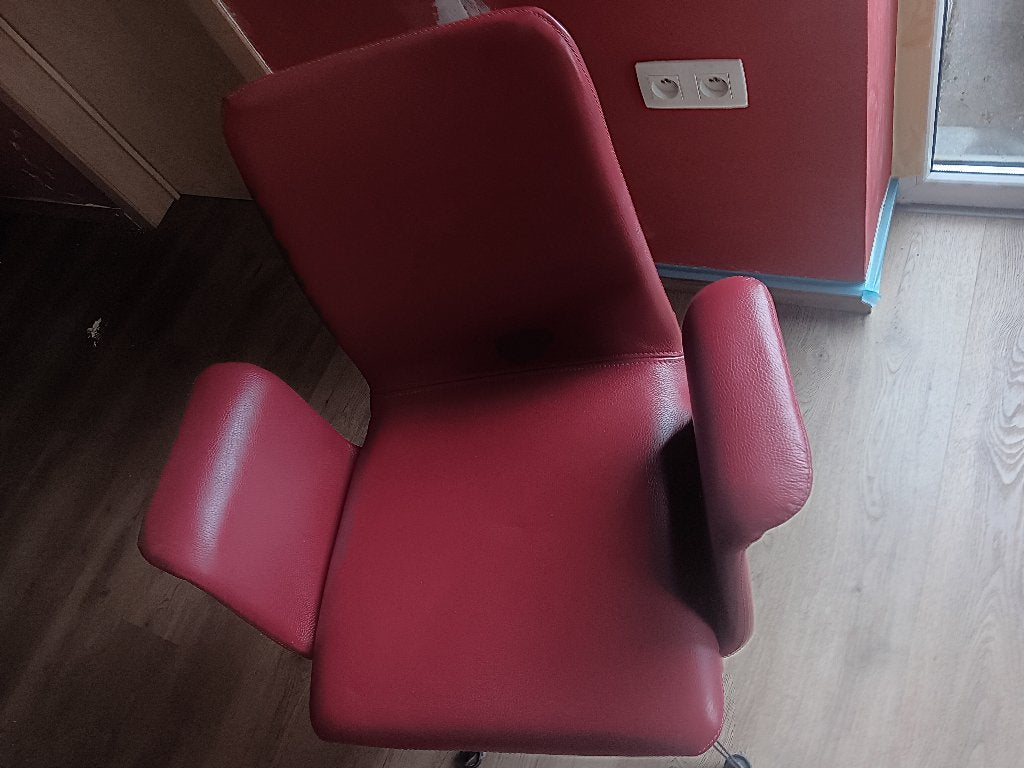 stoelen, Ophalen, Leer, Zo goed als nieuw, Met leuningen