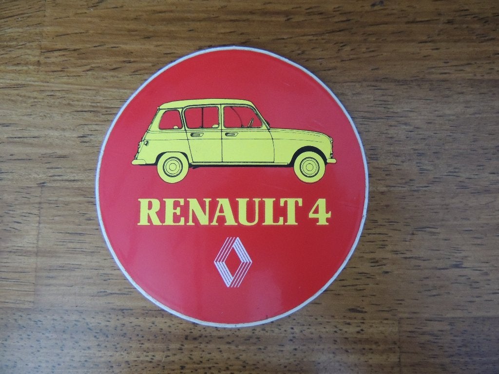 renault 4 sticker, Verzamelen, Ophalen of Verzenden, Zo goed als nieuw