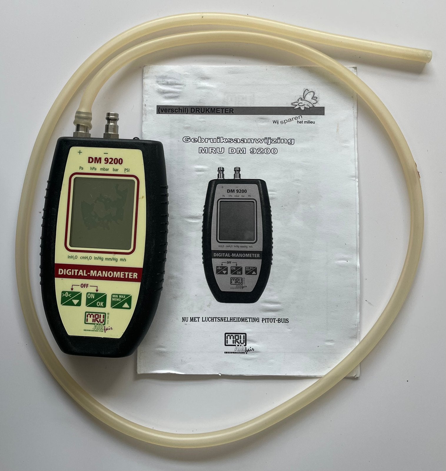 Digitale gasdrukmeter DM9200, Ophalen, Gebruikt