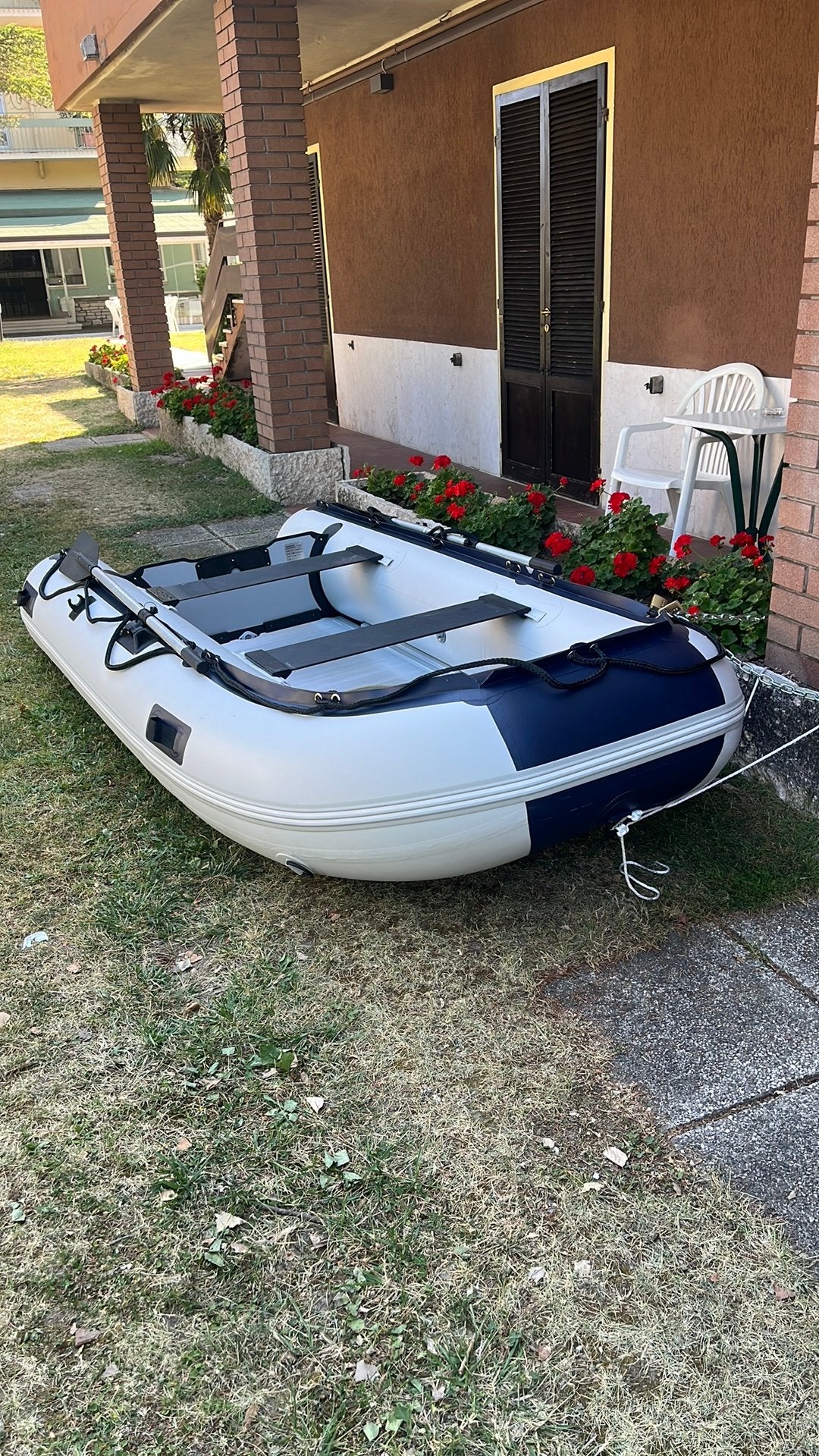 Nieuwe rubberen boot 3,20 m, Watersport en Boten, Kano's, Ophalen, Zo goed als nieuw