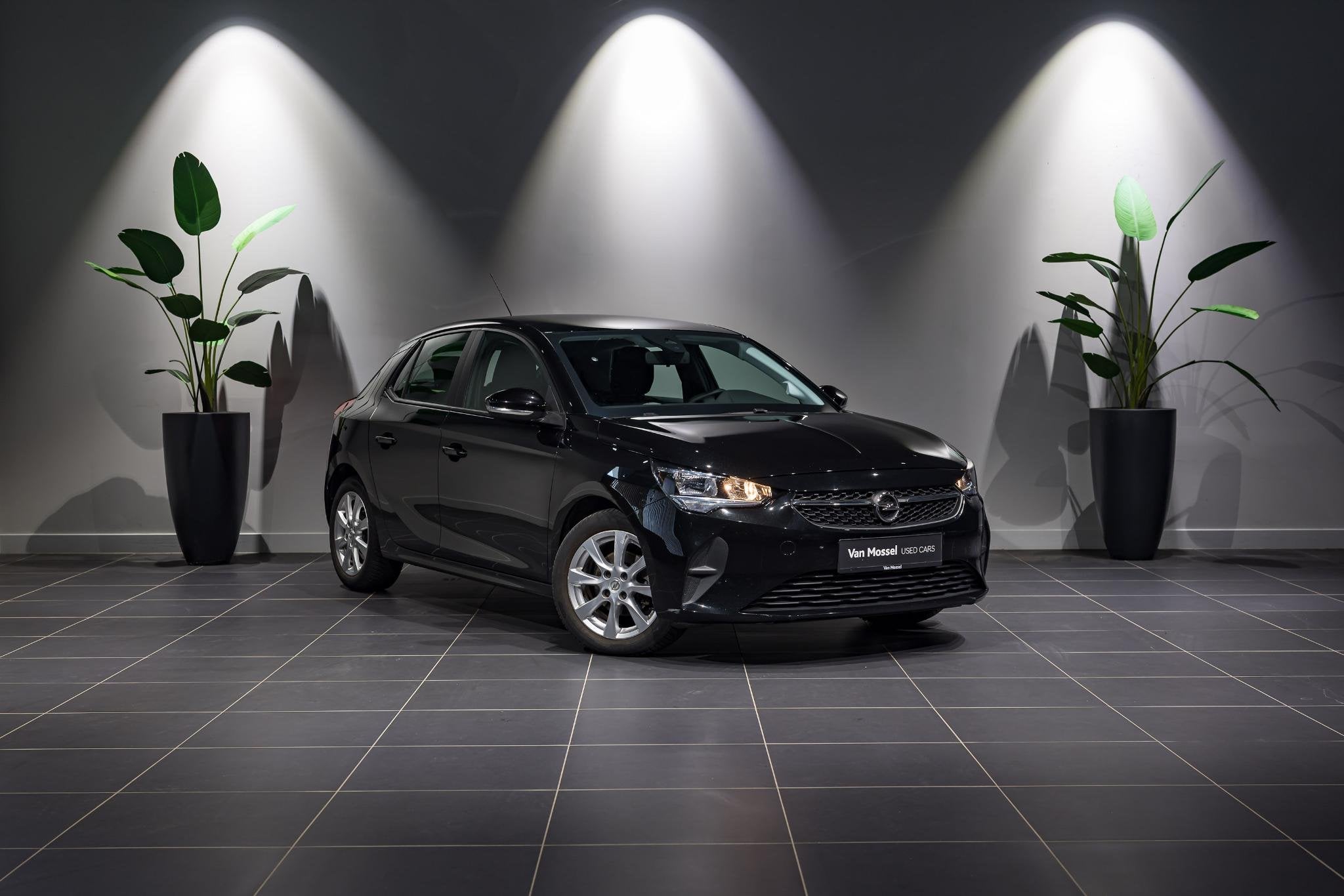 Opel Corsa 1.2 55kW S/S, Auto's, Voorwielaandrijving, Start-stop-systeem, Stof, Zwart