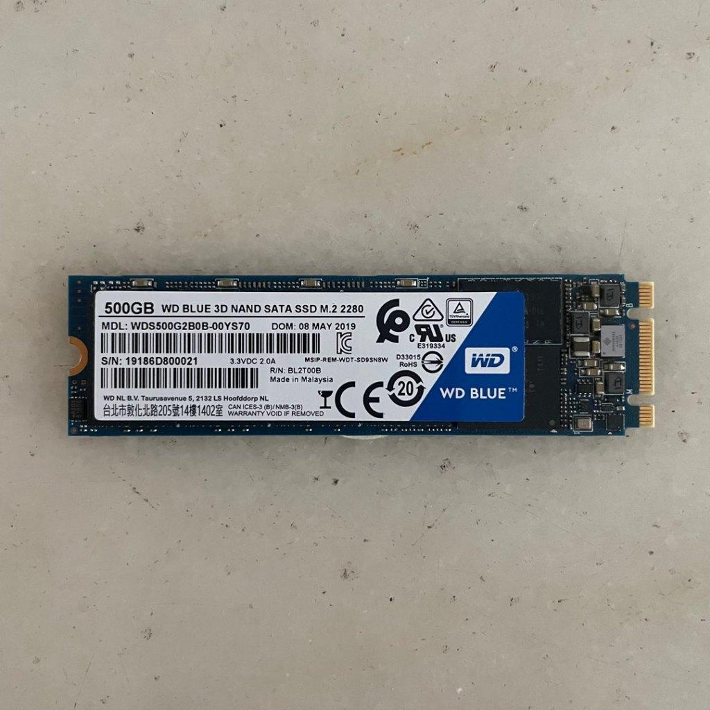 500Gb SSD WD Bleu 3D Nand SATA M.2 Type 2280, Intern, SSD, Ophalen of Verzenden, Overige aansluitingen