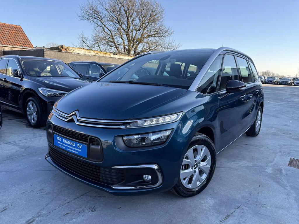 Citroën C4 Spacetourer Grand 1.2i 130PK 7 ZETELS CAMERA NAV, Auto's, 1479 kg, Stof, Gebruikt, Blauw