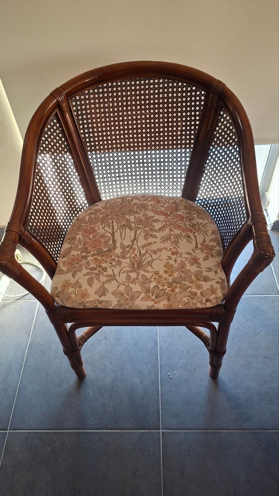 Rieten stoel, Huis en Inrichting, Ophalen, Overige kleuren, Klassiek, Riet of Rotan