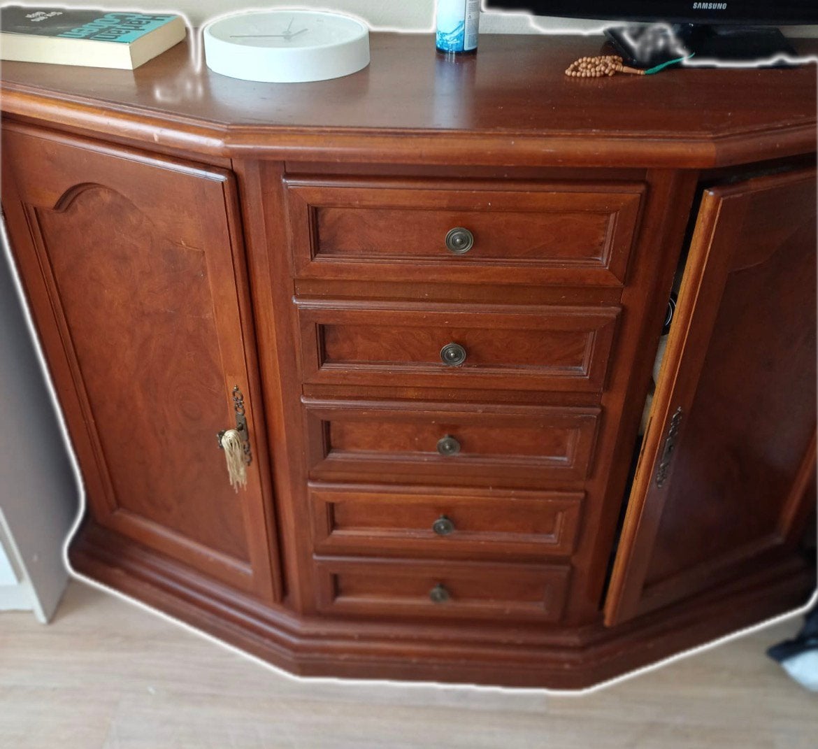 Houten kast voor buffet, dressoir of tv-meubel., Ophalen, Zo goed als nieuw
