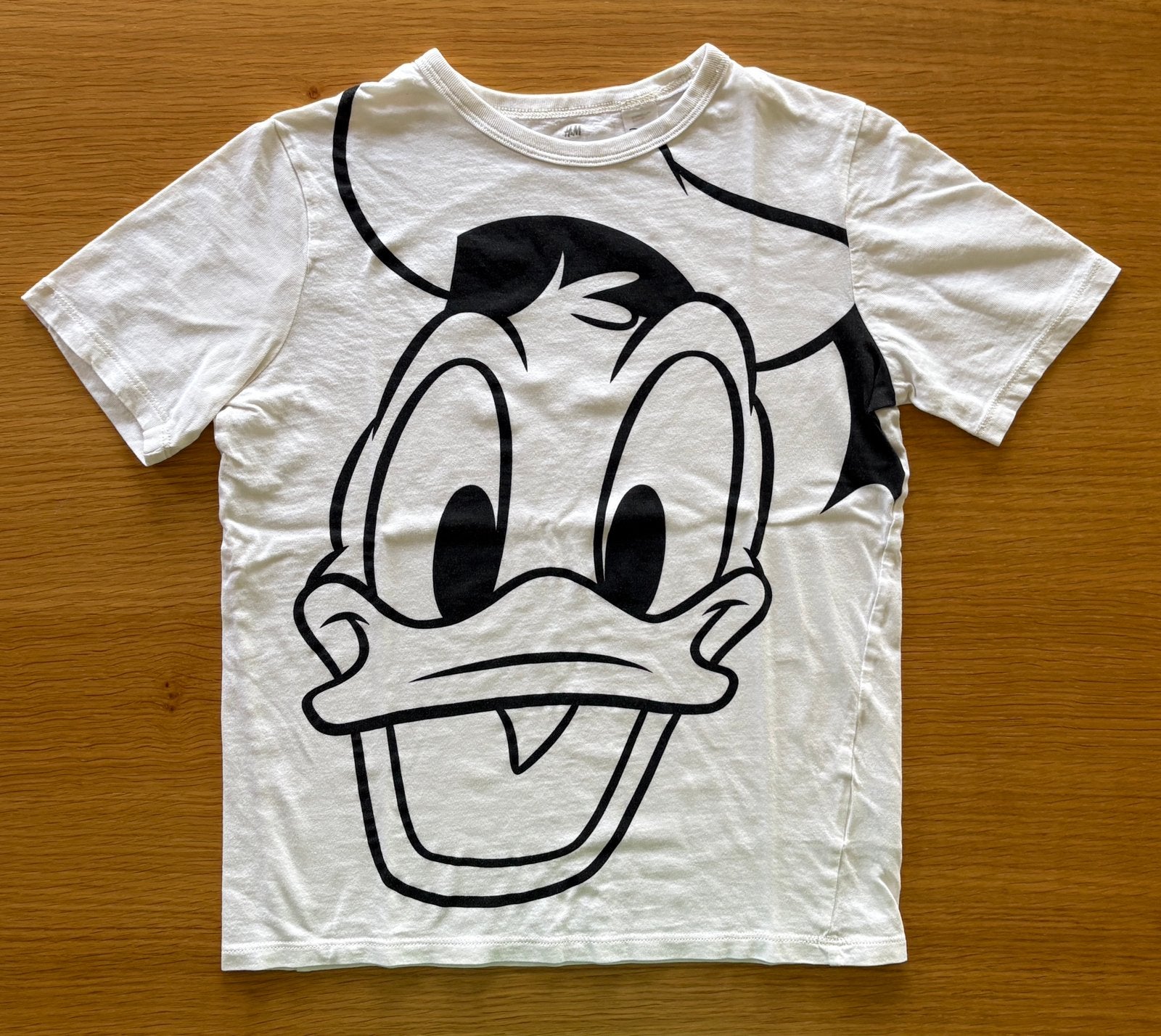 T-shirt écru Donald - 10 ans - 5€, Enlèvement ou Envoi, Comme neuf, Garçon