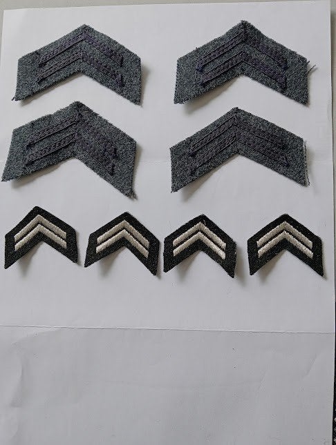 Lot de 8 chevrons, Collections, Objets militaires | Général, Enlèvement ou Envoi, Armée de l'air, Emblème ou Badge