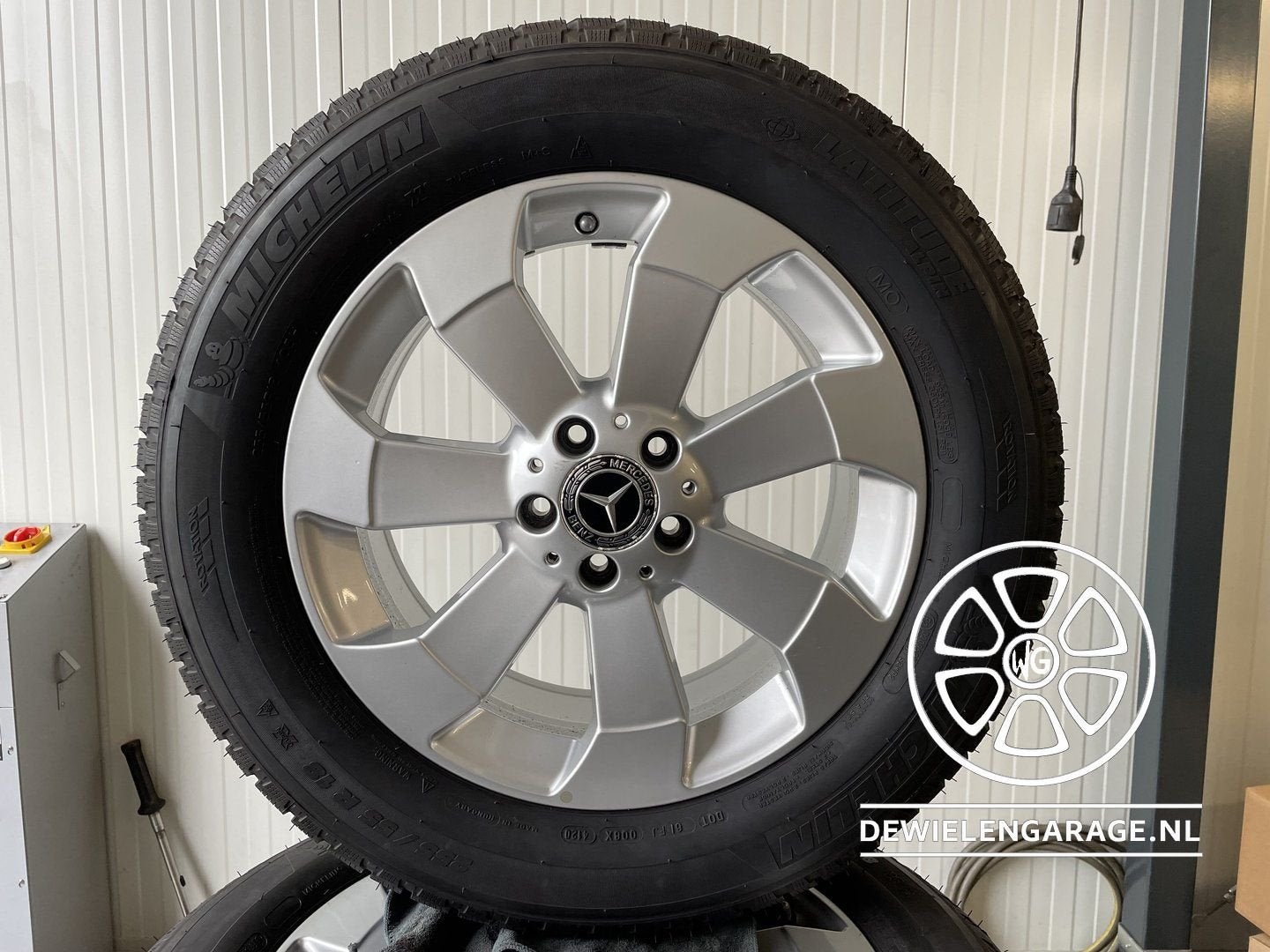 Mercedes GLE W166 Velgen + Winterbanden Michelin Winterset O, Auto-onderdelen, Gebruikt, -, -, Banden en Velgen