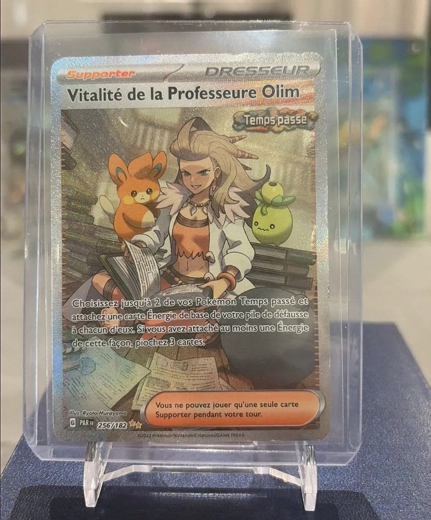 Vitalité de la Professeure Olim 256/182 FR (carte Pokémon), Enlèvement ou Envoi, Utilisé, Cartes en vrac