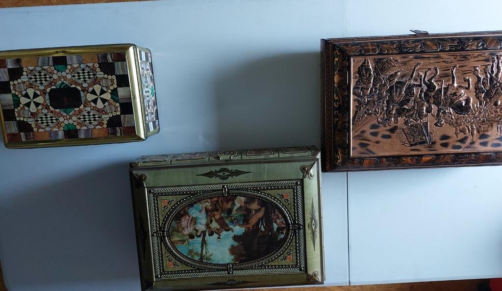 Prachtige, oude blikken dozen, Verzamelen, Ophalen