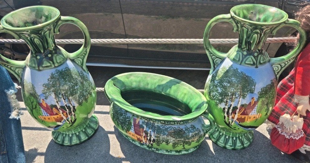 3 delig art nouveau set uit c.a 1920, Antiek en Kunst, Ophalen