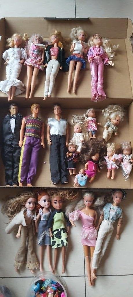 Barbie (+andere) met vele toebehoren, Ophalen, Gebruikt, Barbie