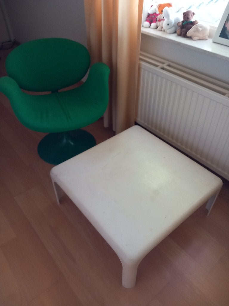 Table d'appoint ARTIFORT VINTAGE, Modern design, 55 à 75 cm, Carré, Synthétique