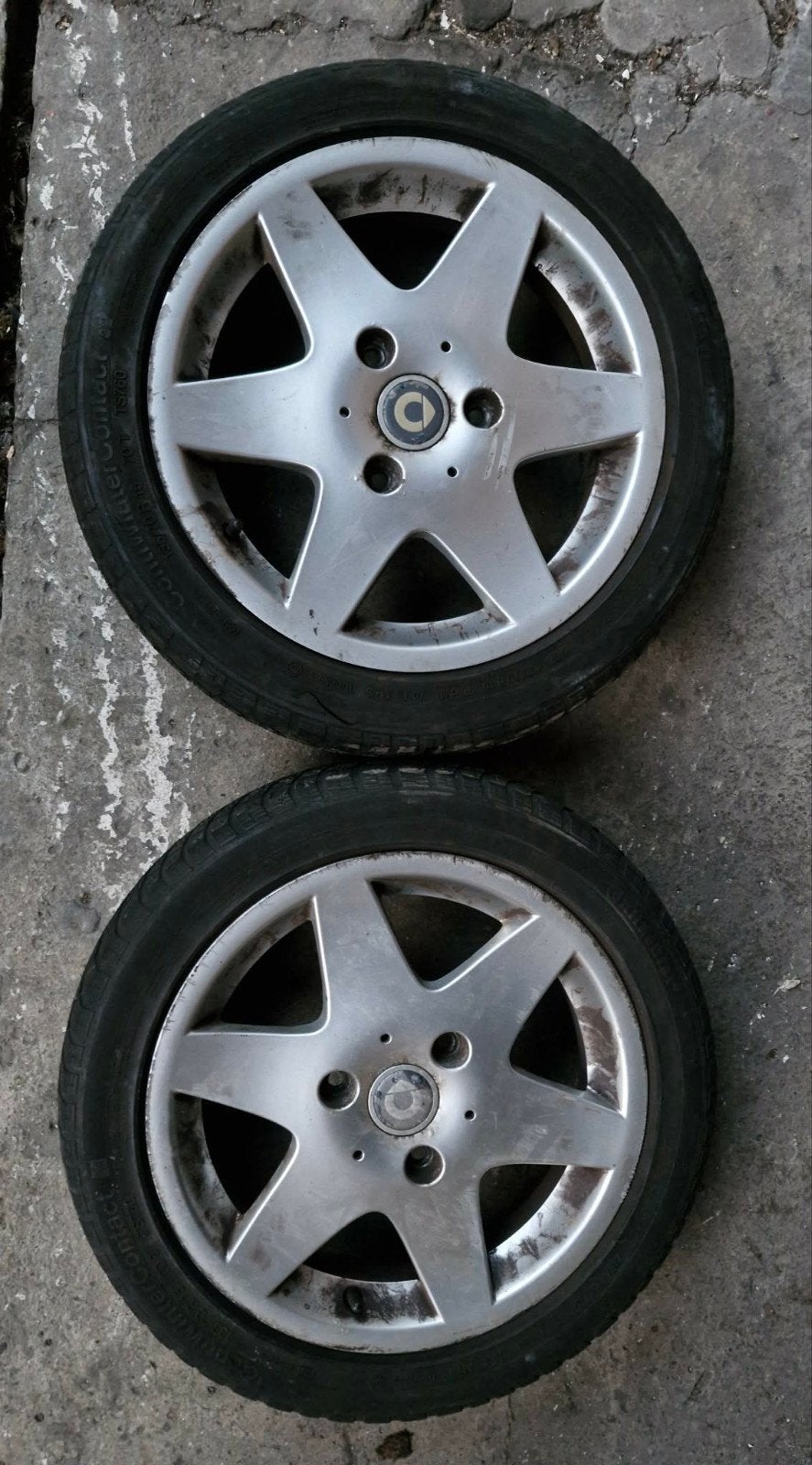2 jantes avant en aluminium smart fortwo, Enlèvement