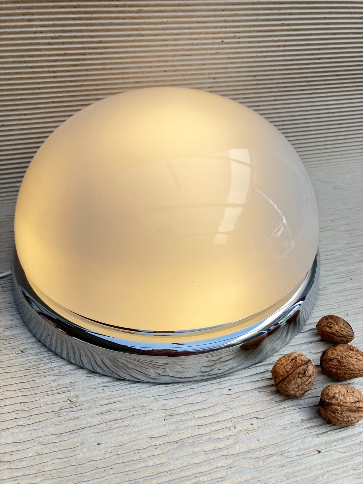 Lampe de plafond Limburg Glashütte Space Age (32 cm), Enlèvement ou Envoi, Verre, Comme neuf, Années 70