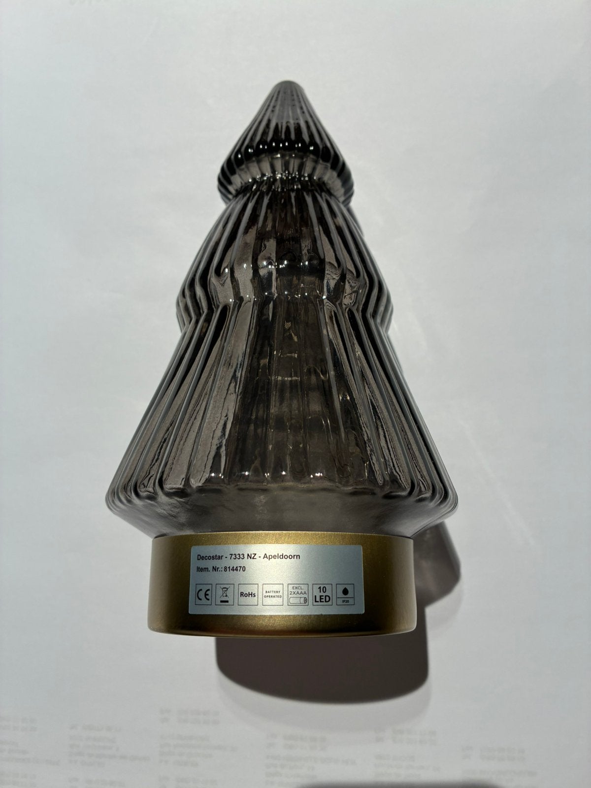 Led glazen kerstboom *new*, Antiek en Kunst, Ophalen