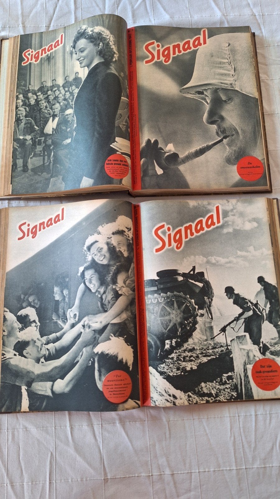 Signaal 1942 propaganda tijdschrift ingebonden volledig, Ophalen of Verzenden, Boek of Tijdschrift