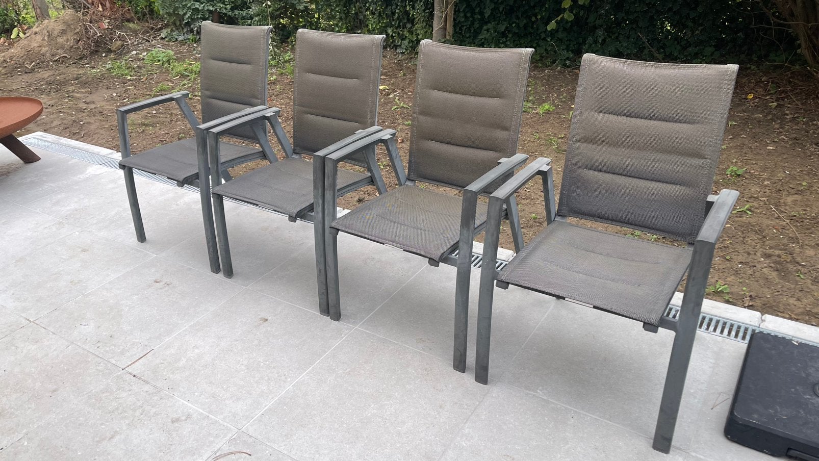 Tuinstoelen, Tuin en Terras, Ophalen, 4 zitplaatsen, Aluminium, Stoel