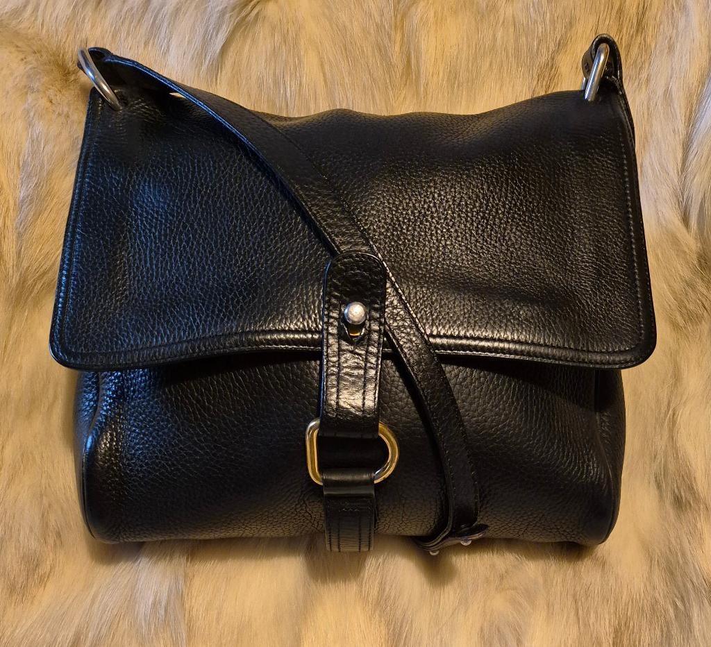 Delvaux vintage schoudertas, Bijoux, Sacs & Beauté, Sacs | Sacs à bandoulière, Comme neuf, Autres marques, Noir, Cuir, Enlèvement ou Envoi
