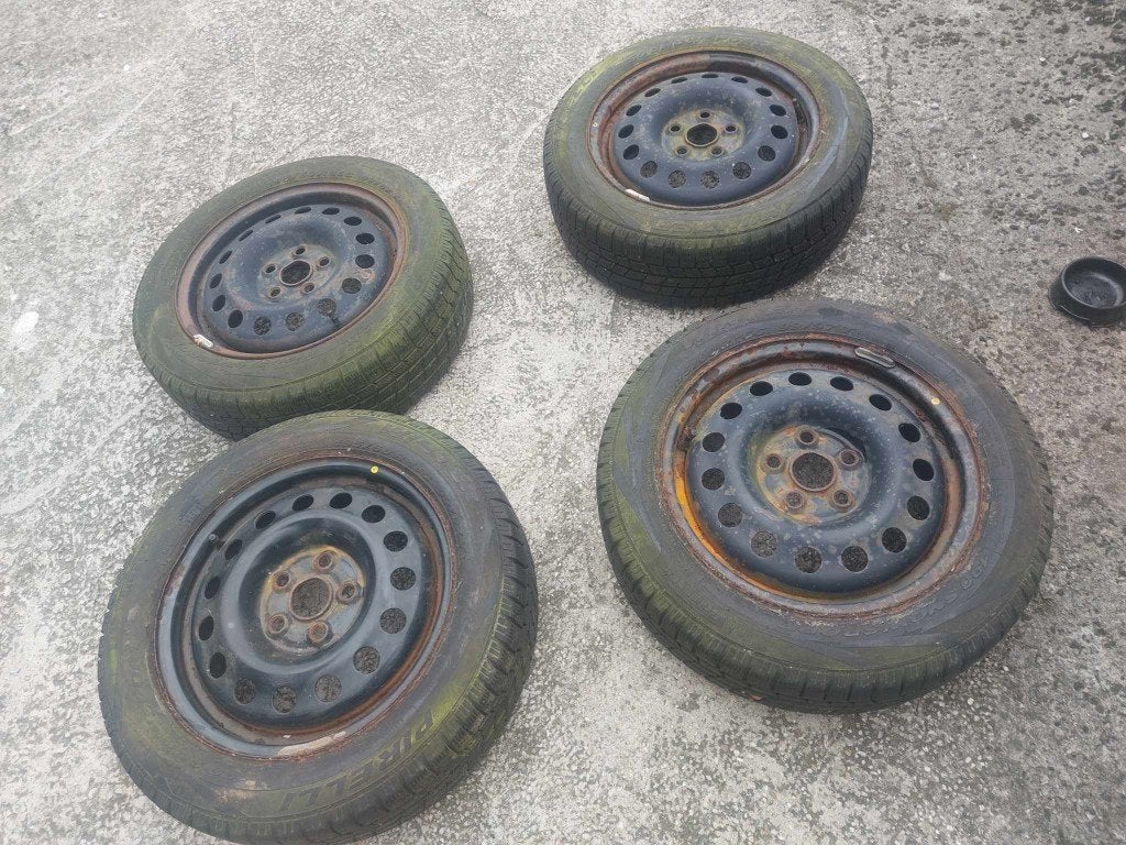 Ford 4 jante en tole 195/60/R16 5108 entraxe, Pneus et Jantes, 16 pouces, Enlèvement, Utilisé