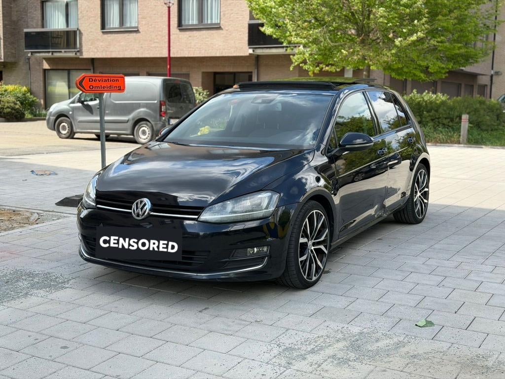Vw golf 7 1.4 tsi Automatique Full Option EXPORT!!!, Euro 6, Noir, 5 portes, Automatique
