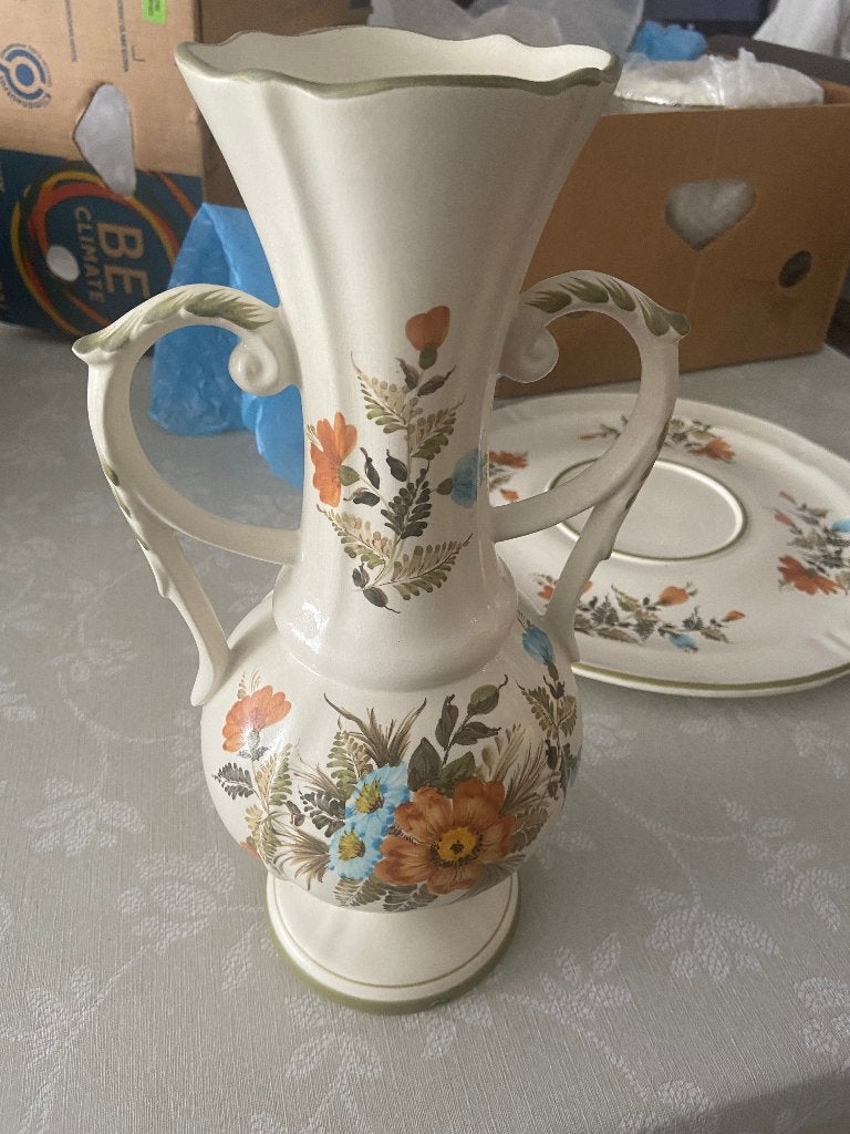 Prachtige vaas, Huis en Inrichting, Woonaccessoires | Vazen, Ophalen, Zo goed als nieuw, Beige