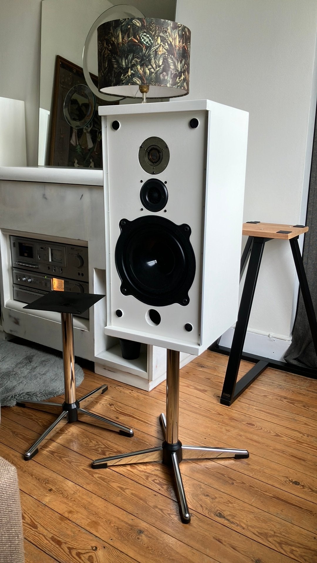Zeldzame vintage speaker stands 1970, Audio, Tv en Foto, Ophalen, Zo goed als nieuw