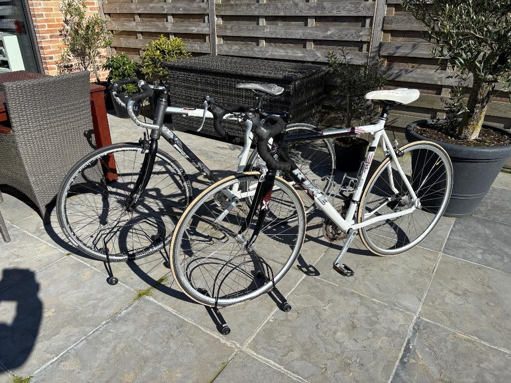 2 race fietsen 1x Rixe M 56 + 1x Buls vr onderdelen koopje, Ophalen, 28 inch, Heren, Aluminium