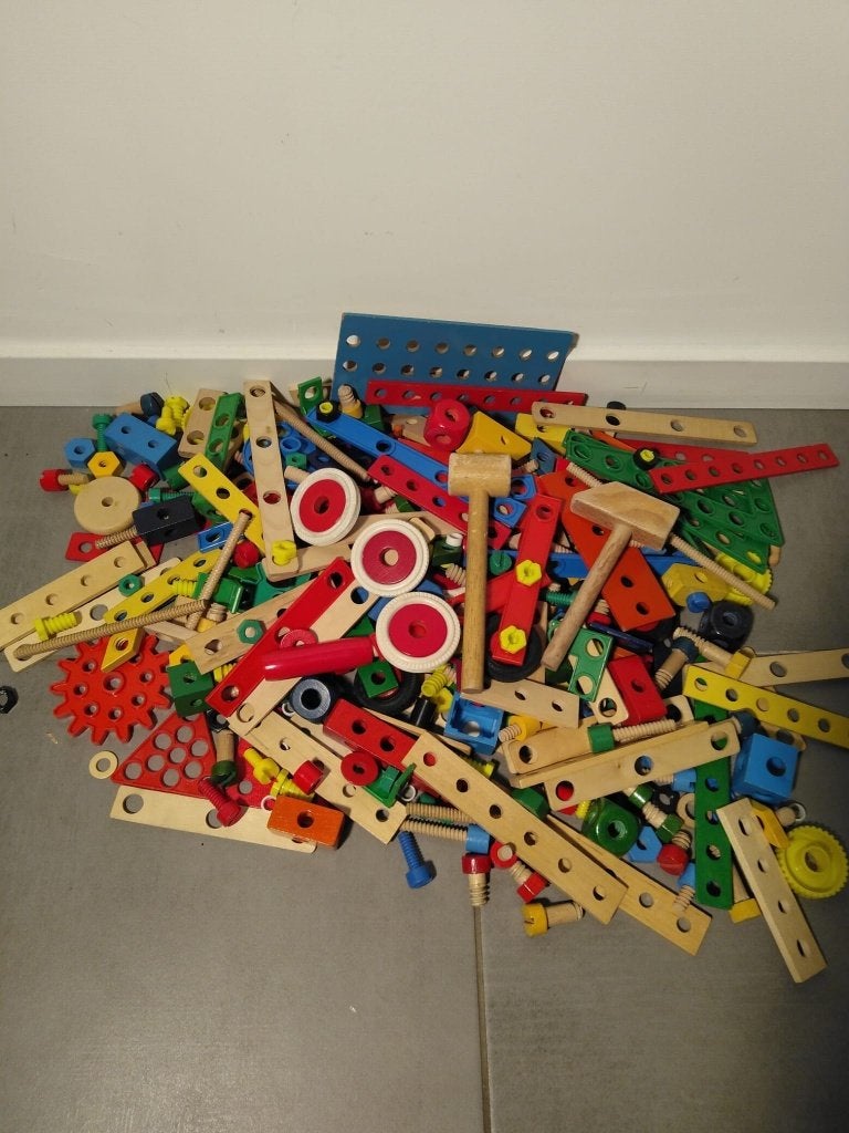 Houten Constructiespeelgoed / Meccano (bv Heros/Eichhorn), Ophalen, Gebruikt, Bouwen