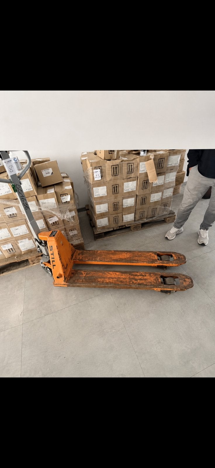Transpalette still, Doe-het-zelf en Bouw, Ophalen, Zo goed als nieuw