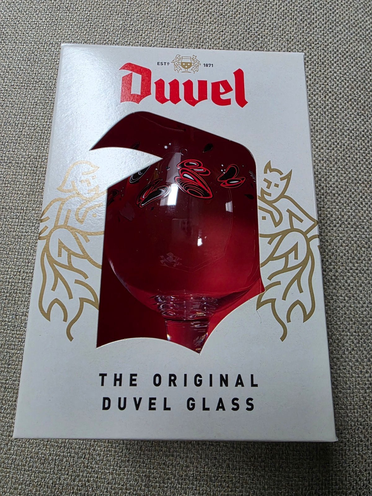 verre à moules duvel, Enlèvement ou Envoi, Neuf, Verre ou Verres, Duvel